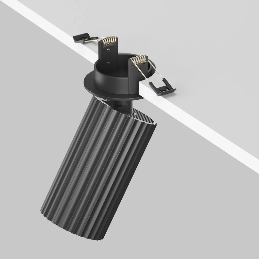 C110CL-01-GU10-B Calipso Alumínium Süllyesztett Lámpa Fekete Színű 1 x GU10 10 W IP20