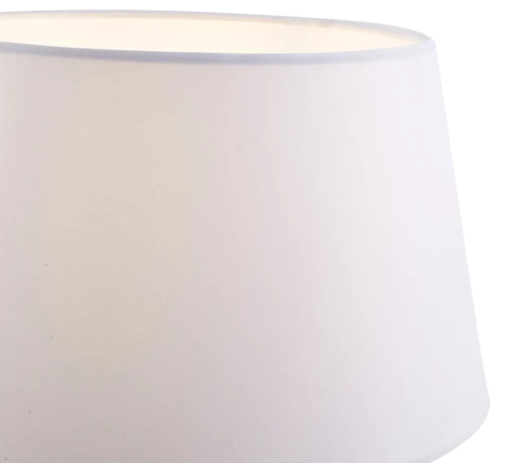 Állólámpa bronz fehér árnyékolóval és állítható olvasólámpával - Ladas