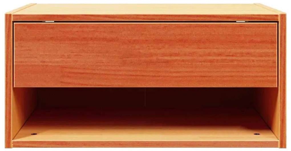 Éjjeli asztal 2 pcs Viaszbarna 50 x 32.5 x 24 cm Tömör fenyőfa