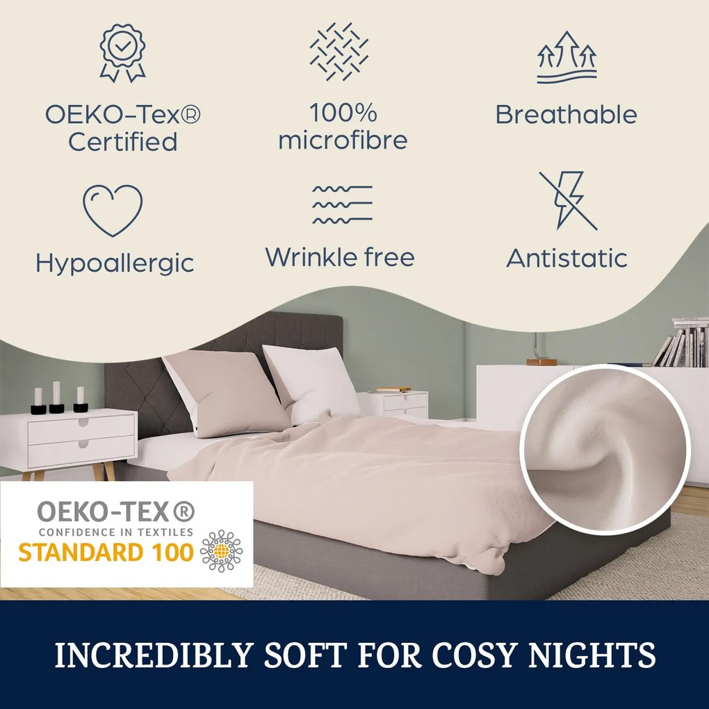 Sleepwise Soft Wonder-Edition, Ágyneműhuzatok, 200x200 cm, mikroszálas
