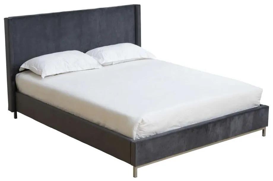 Tagart K160_200 Ágy ágyráccsal - szürke-ezüst