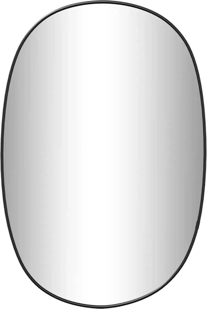 vidaXL fekete falitükör 50x35 cm