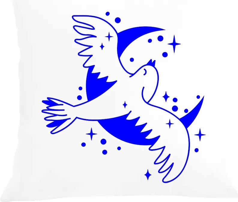 Párna párnahuzat Divatos fecske Ajándék