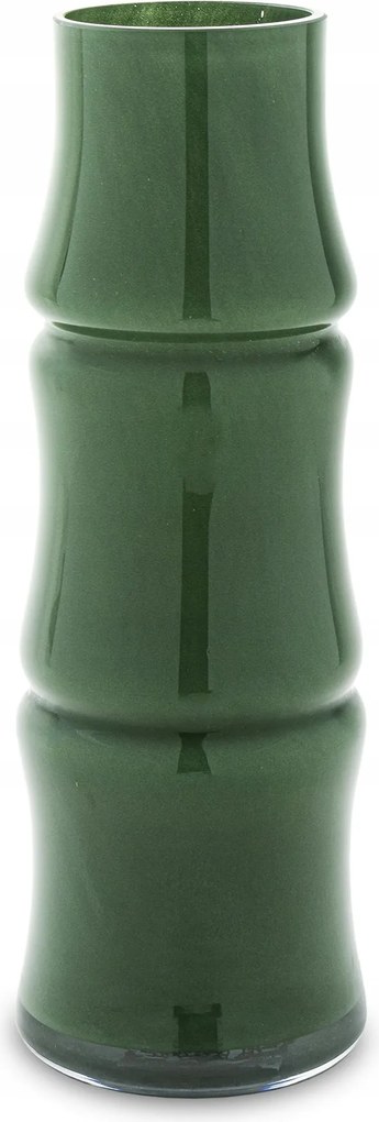 Virágváza Üveg Dísz Elegáns Szoba Dekorációhoz Zöld 30,5 CM