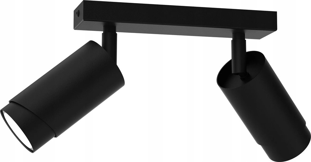 Mennyezeti Lámpa Sín Plafon Csövek Fém GU10 Loft Fekete Spot