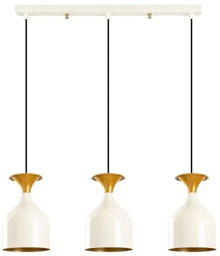 SIVANI kábeles csillár 3xE27/40W/230V fehér/réz