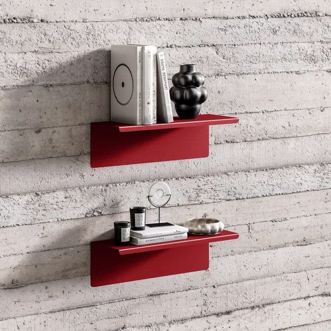 Fali polc JOANNE 400 mm, Modern: piros