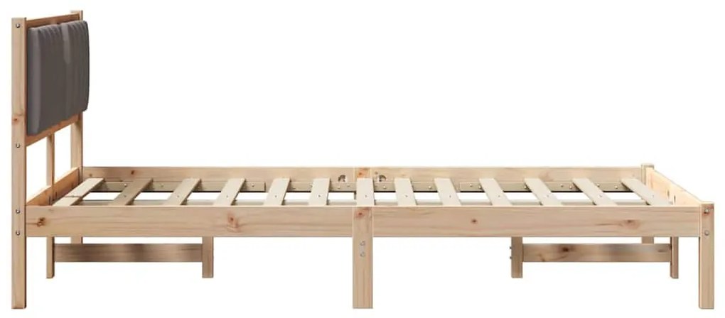 Ágykeret Kárpitozott Fejtámlával Tópszínű 120 x 200 cm