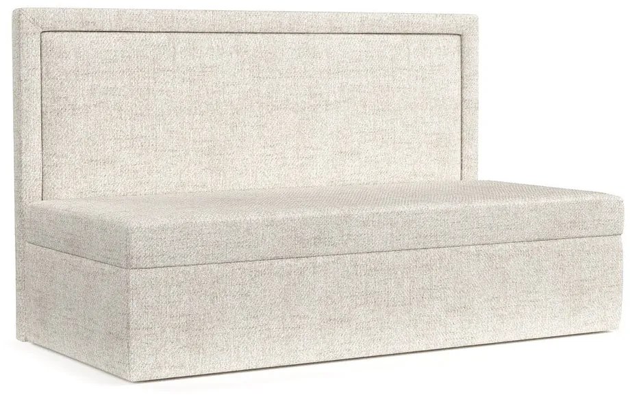 Krémszínű kárpitozott egyszemélyes ágy 100x200 cm Scala – Maison de Rêve