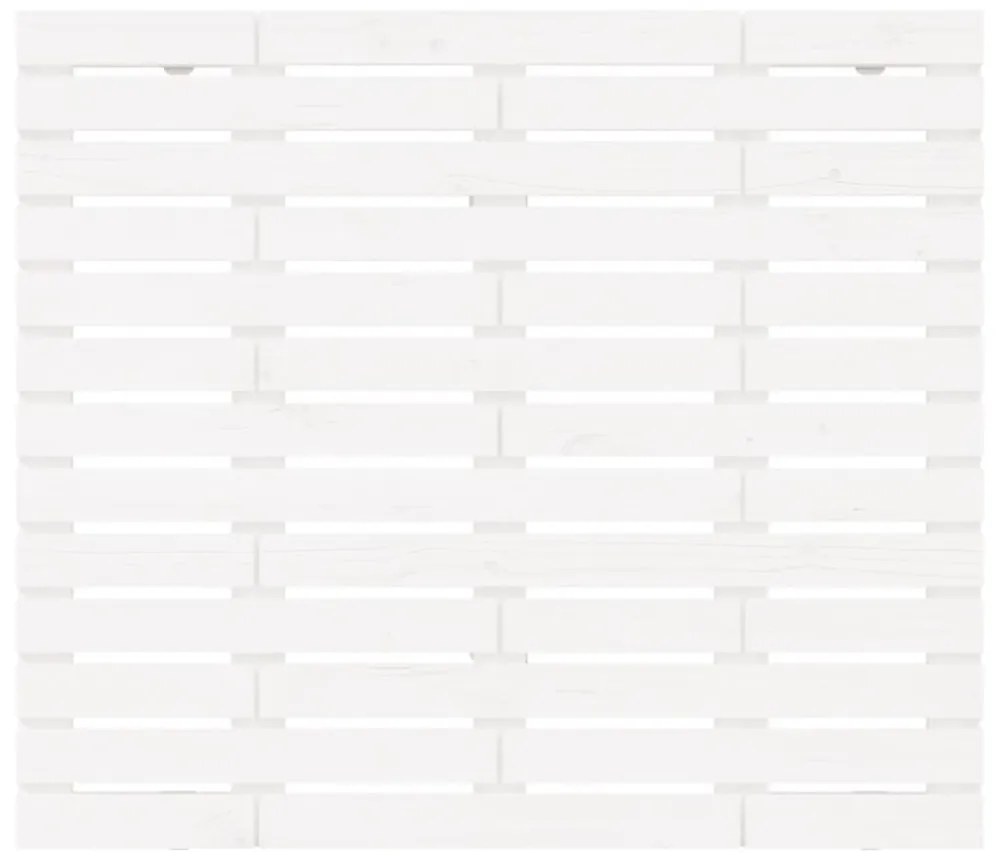 fehér tömör fenyőfa fali fejtámla 106 x 3 x 91,5 cm