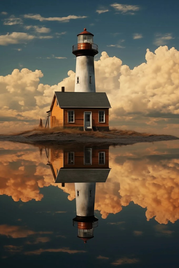 Poszter 20x30cm Tengeri tükröződés