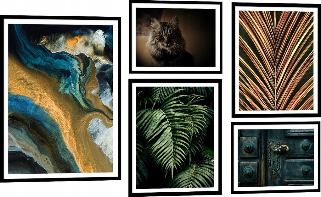 KP082 XXL Szett 5db-os Festmények Maguk Nagy keret nélkül K