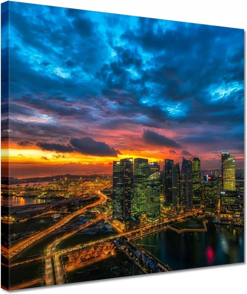 Festmények 30x30 Városi táj Kilátás