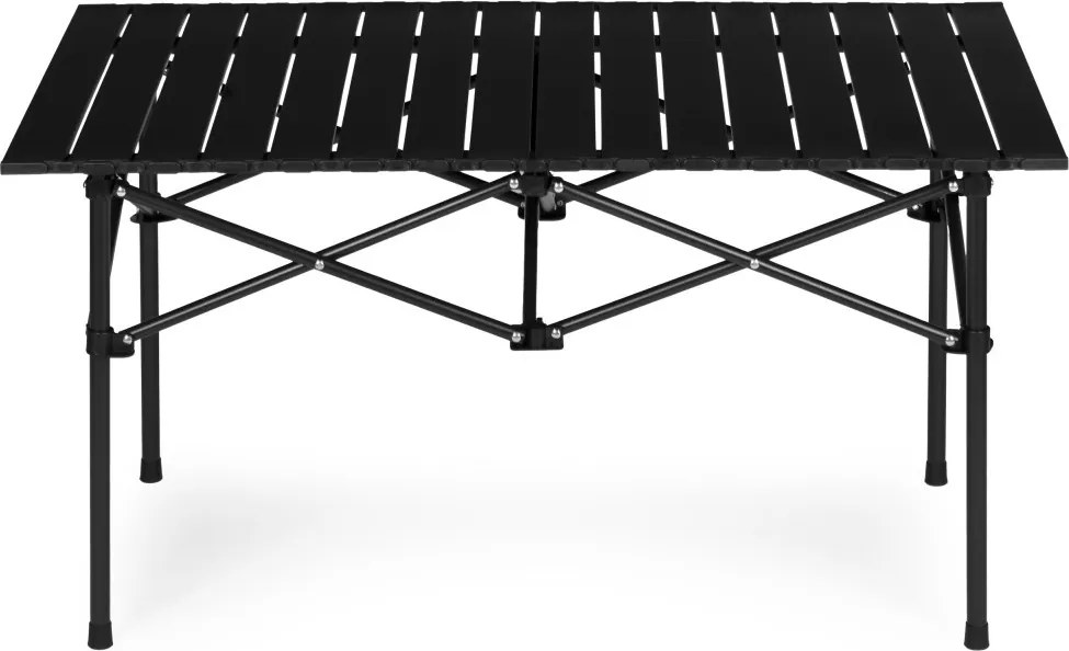 Kerti asztal, MultiGarden XLP150-95-1, fekete, 95 × 55 cm, összecsukható, magasság: 49,5 cm, hordtáskával, csúszásgátló lábak, teherbírás: 20 kg