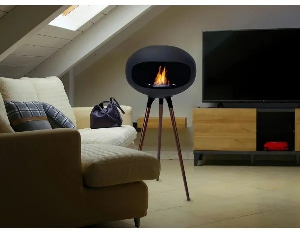 Bioetanol-kandalló TOKIO 45x100 cm 2 kW fekete