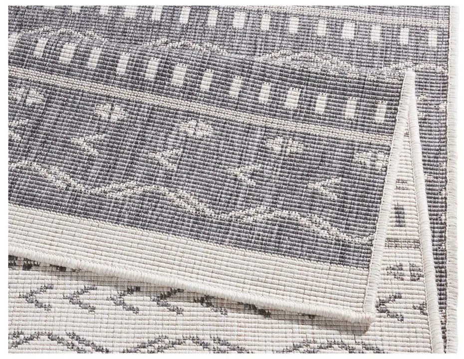 Kuba szürke-krémszínű kültéri szőnyeg, 350 x 80 cm - NORTHRUGS