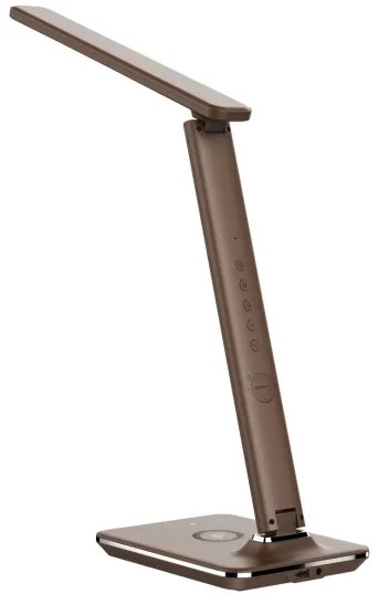 Immax 08975L- LED Dimmelhető lámpa vezeték nélküli töltéssel KINGFISHER LED/8,5W/230V barna