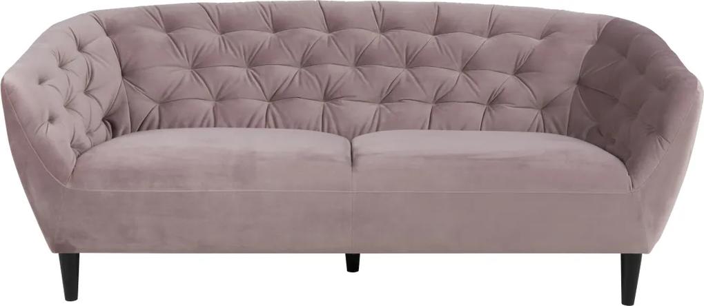 Stílusos kanapé Nyree világos rózsaszín