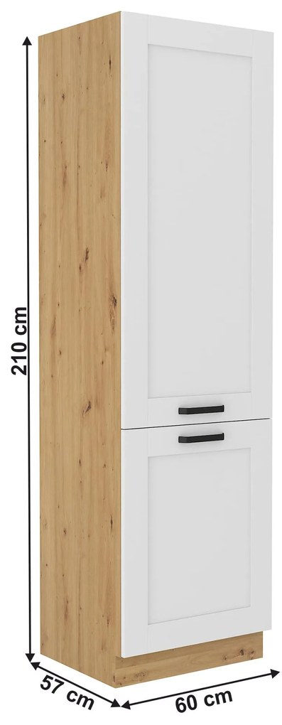 Szekrény Lesana 60 LO-210 2F (artisan tölgy + fehér). 1119428