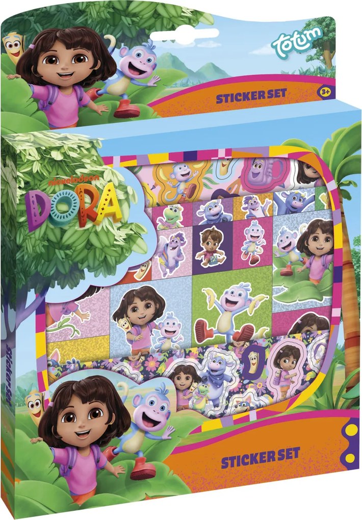 Dóra a felfedező Jungle matrica szett