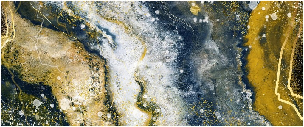 Kép - Arany absztrakció (120x50 cm)