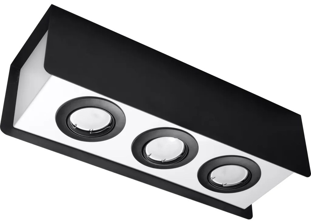 SOLLUX SL-0411 STEREO Kocka Mennyezeti Lámpa Fehér, Fekete GU10 IP20