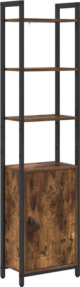 vidaXL Könyvespolc Füstölt tölgy 40 x 24 x 161 cm Faanyag