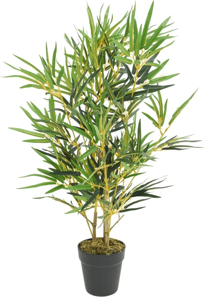 vidaXL zöld mű bambuszfa 368 levéllel 80 cm