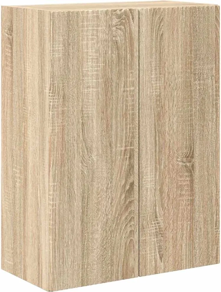 vidaXL TV Fali Szekrény Sonoma tölgy 59,5 x 31 x 80 cm Faanyag