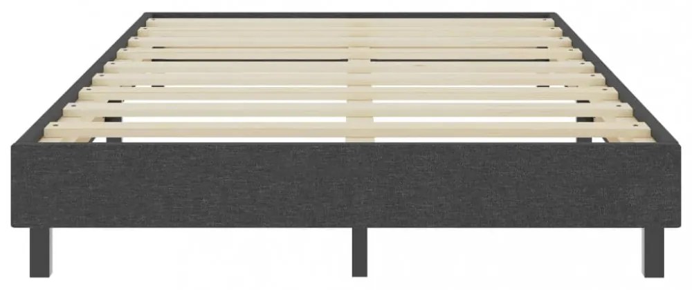 sötétszürke rugós szövetágy 120 x 200 cm