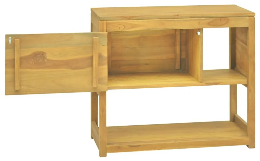 Tömör tíkfa fürdőszobaszekrény 85 x 40 x 75 cm
