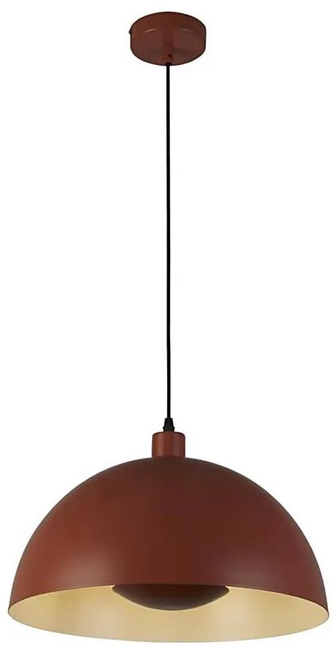 Searchlight 35410OR - MARS kábeles függeszték 1xE27/60W/230V, átm. 25 cm, téglavörös