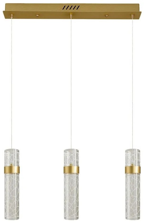 Kábeles LED csillár LAGOS LED/24W/230V aranyszínű