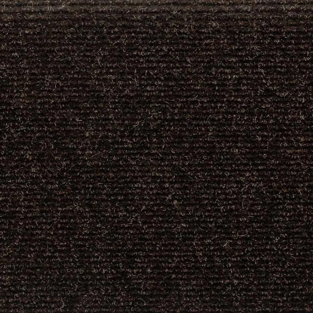 30 db öntapadós lépcsőszőnyeg, barna, téglalap alakú széllel, 65 x 21 x 4 cm