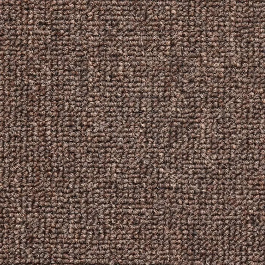 20 db-os lépcsőszőnyegek 56 x 17 x 3 cm kávébarna félkör alakú