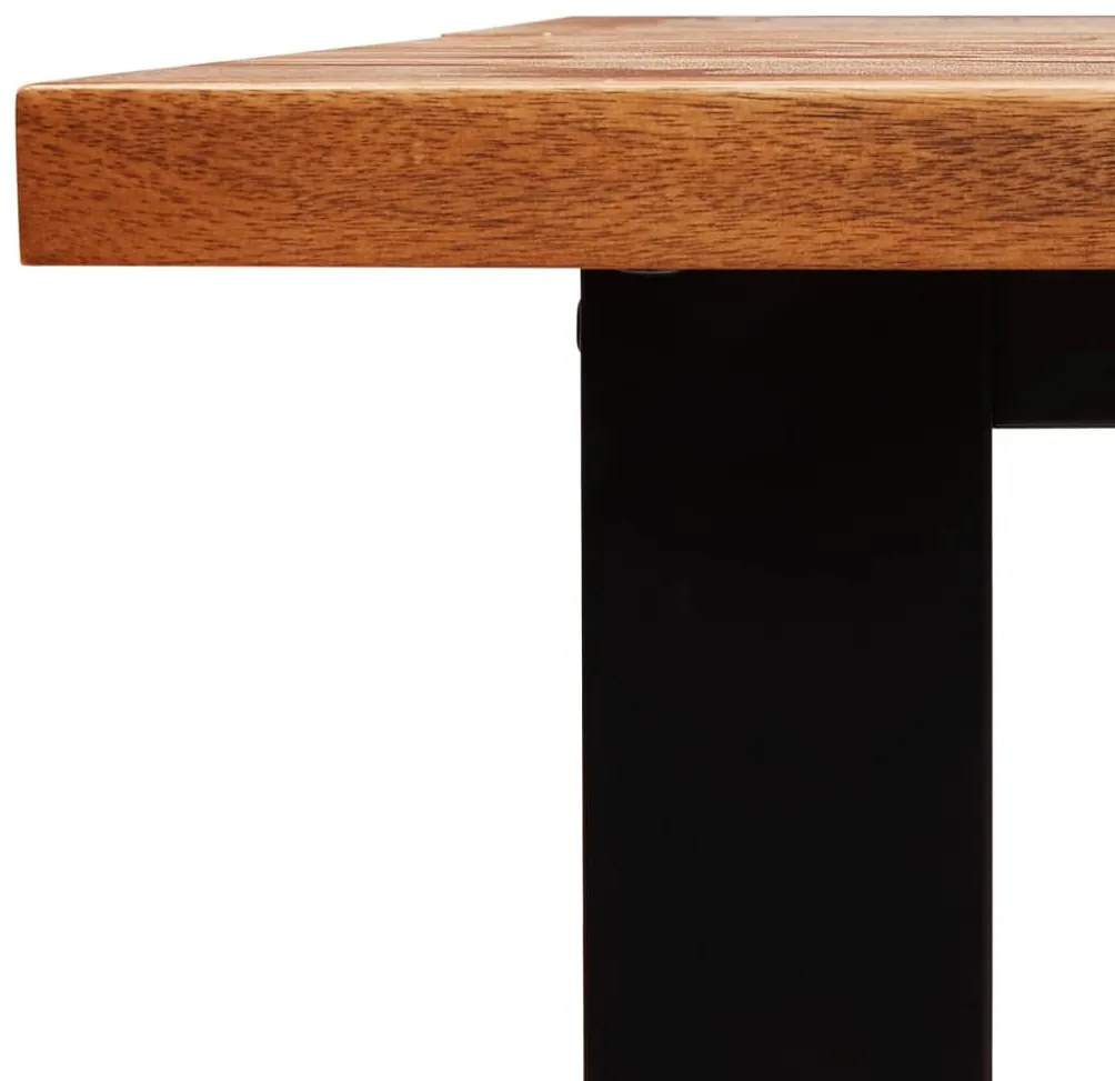 tömör akácfa étkezőasztal természetes éllel 140 x 80 x 75 cm