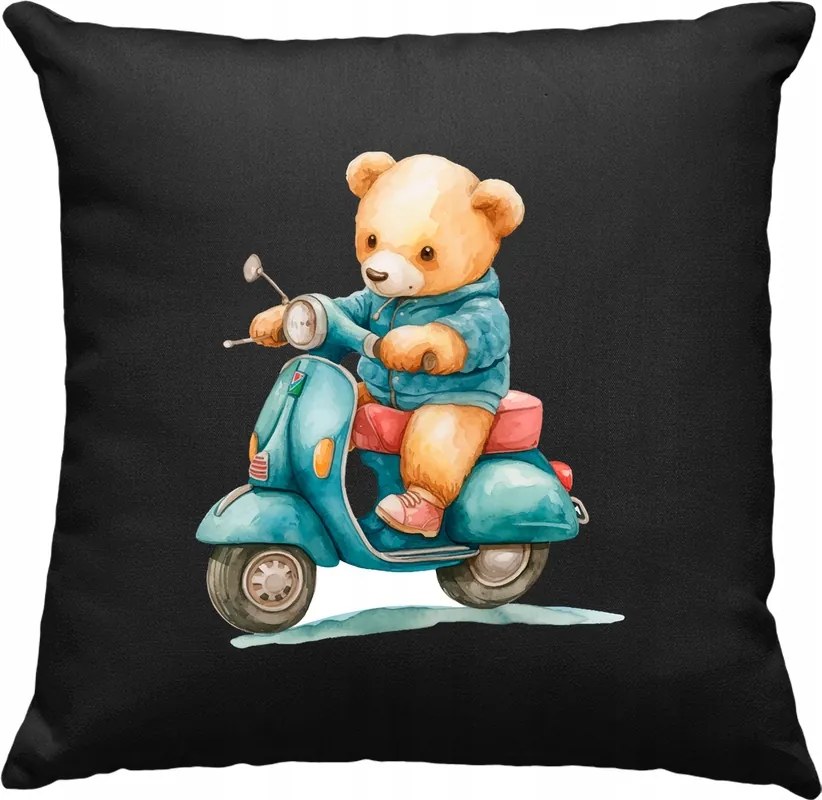 Gyerek macis párna, színes, fekete