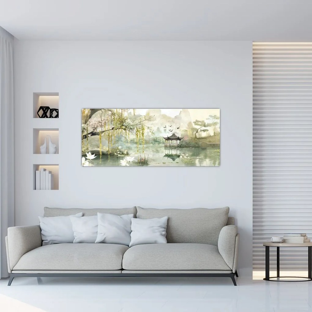 Kép - Kínai tó (120x50 cm)