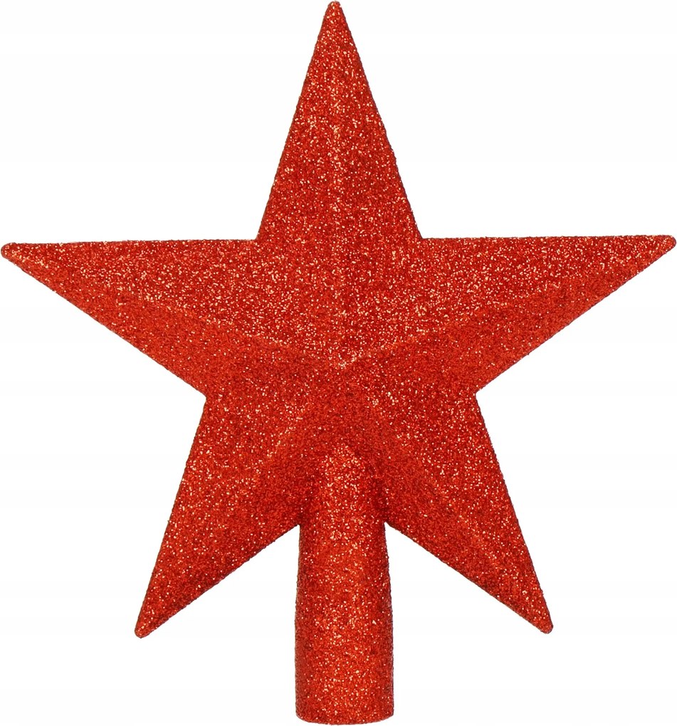Csillag Karácsonyfa Csillag Törhetetlen Piros Karácsonyi Dekoráció 19cm