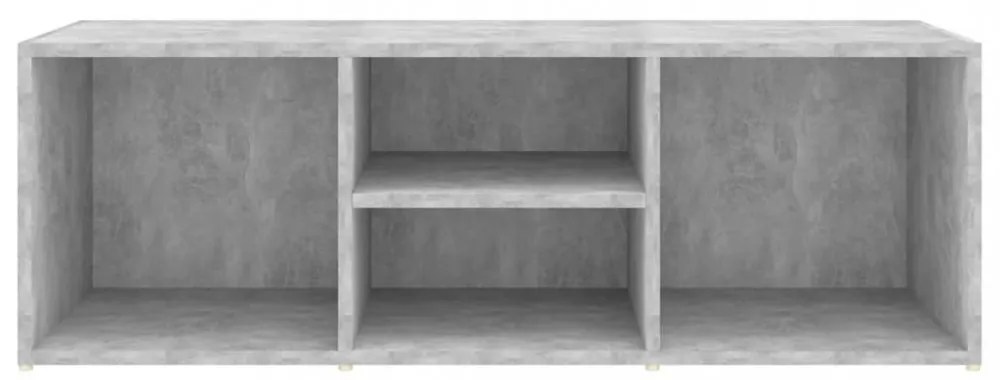 betonszürke szerelt fa cipőtároló pad 105 x 35 x 35 cm