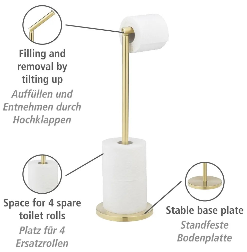 Rozsdamentes acél WC-papír tartó állvány – Wenko