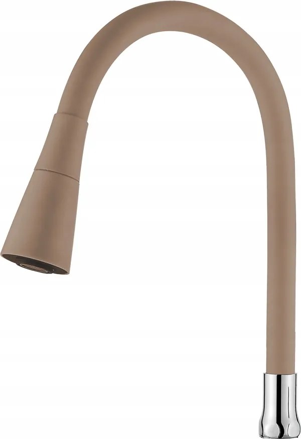 Invena Kétfunkciós Flexibilis Csaptelep Kifolyócső, Bézs