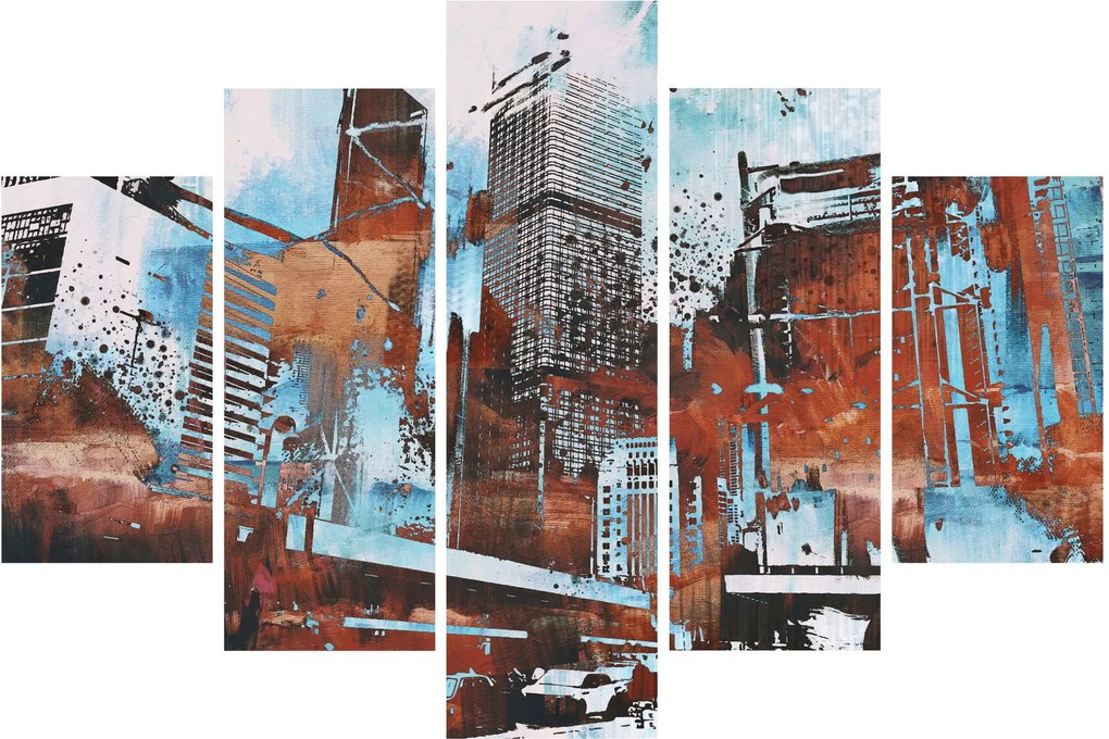 Kép - felhőkarcolók (150x105 cm)
