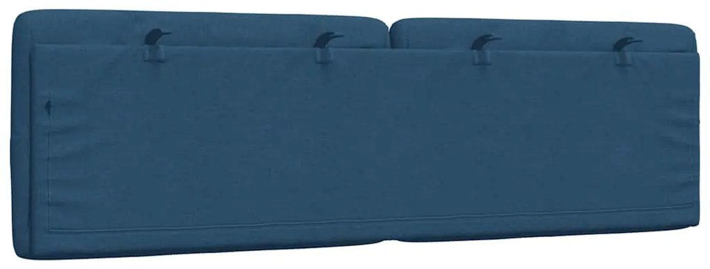 kék szövet fejtámla párna 160 cm