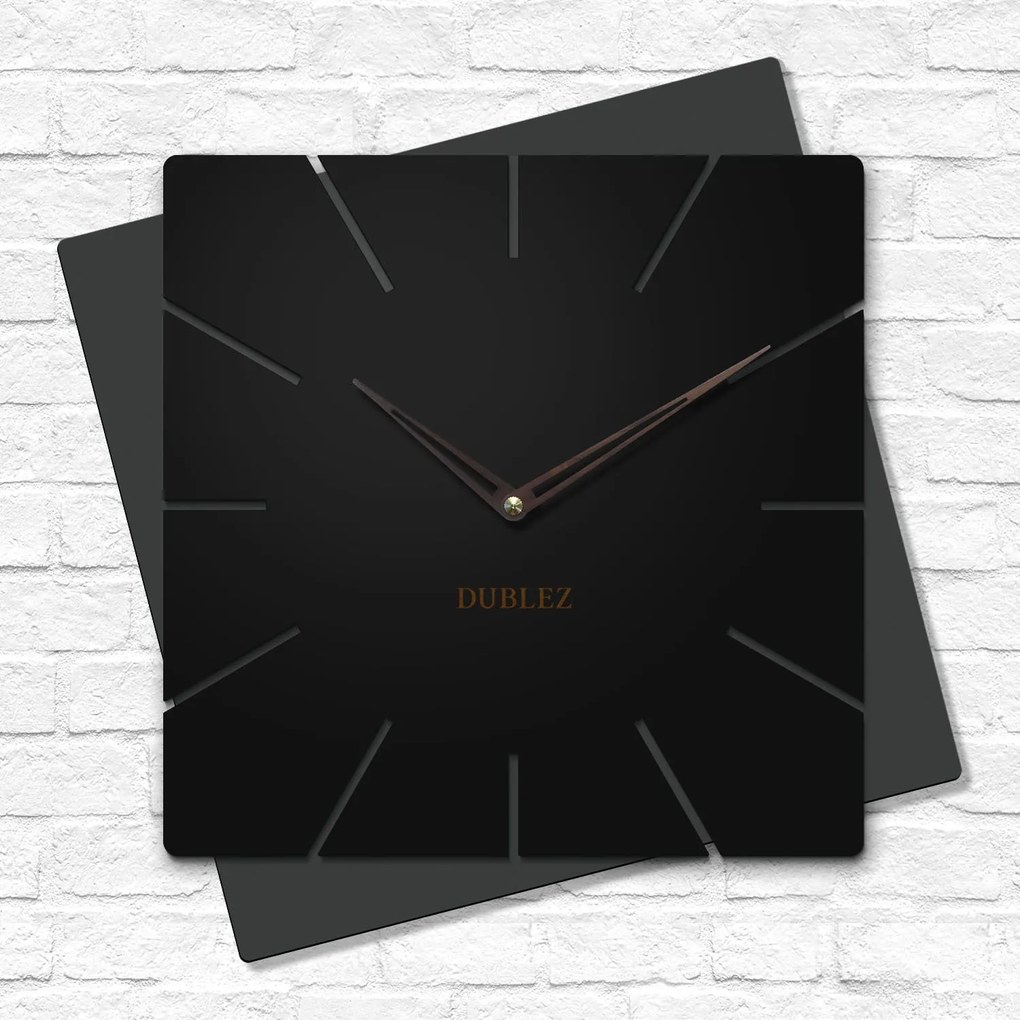 DUBLEZ | Egyedi fa falióra - Diagonala