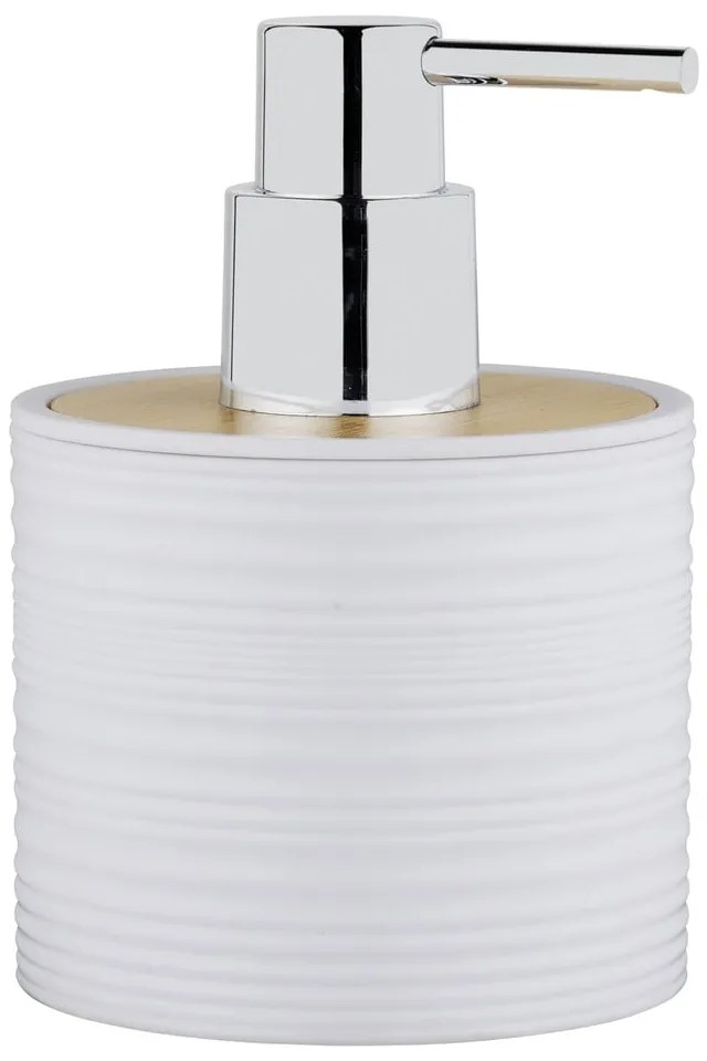 Fehér műanyag szappanadagoló 350 ml Lyon – Allstar