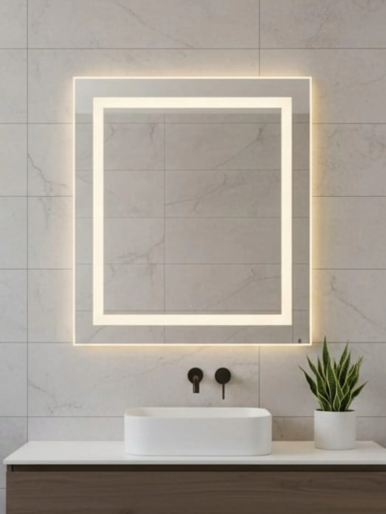 La Luna Led tükör 90x90 cm |Falra szerelhető |3 Led változat Made in Pl