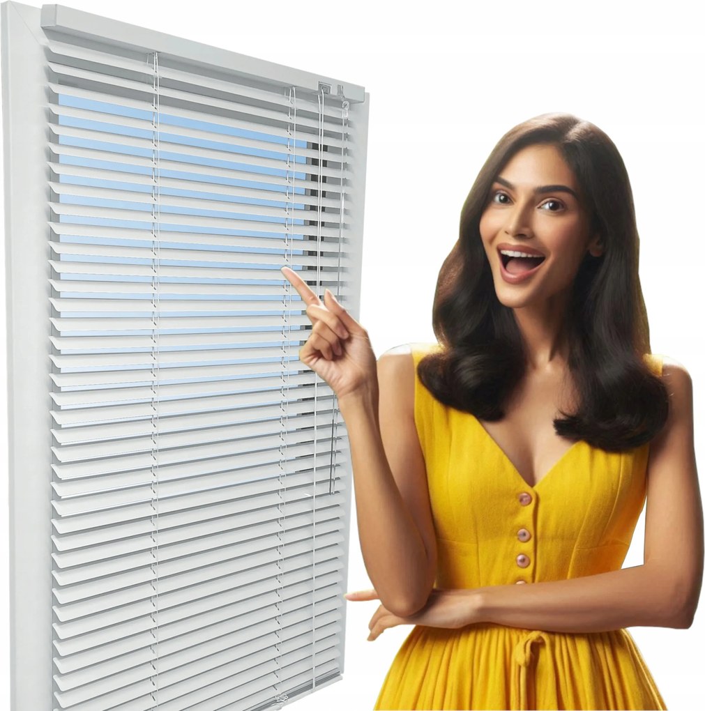 Alumínium Redőny 25 mm Fehér vízszintes 90x130 cm-es méretben