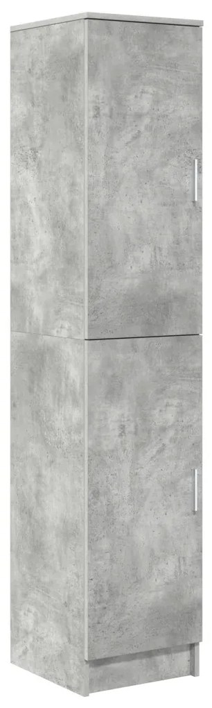 Tárolóval rendelkező íróasztal polcokkal 2 pcs Beton Szürke