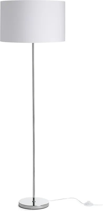 RENDL NYC/RON 40/25 stojanová Polycotton bílá/chrom 230V LED E27 15W